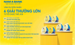 Thẻ tín dụng Nam A Bank nhận “mưa” giải thưởng từ JCB