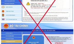 Bộ Tài chính bị giả mạo website