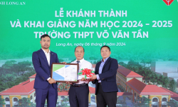 Long An: Trường học công lập quy mô 100 tỷ do VPBank tài trợ đạt chuẩn xanh quốc tế