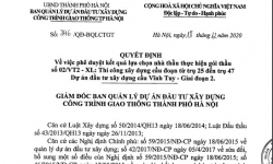 Nhiều cán bộ tại Hà Nội bị kỷ luật, cho thôi giữ chức vụ vì liên quan đến gói thầu Thuận An thực hiện