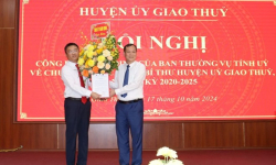 Nam Định: Bổ nhiệm tân Bí thư Huyện ủy Giao Thủy