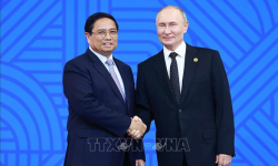 Thủ tướng Phạm Minh Chính dự lễ đón các nhà lãnh đạo tại Hội nghị BRICS mở rộng