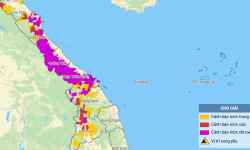 Miền Trung mưa to, nhiều khu vực của 7 địa phương được cảnh báo lũ quét, sạt lở đất