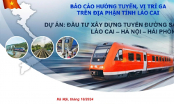 Thống nhất phương án tuyến và vị trí ga tuyến đường sắt mới Lào Cai - Hà Nội - Hải Phòng