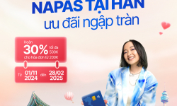 Ưu đãi tới 30% khi thanh toán thẻ NAPAS Agribank tại Hàn Quốc