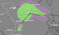 Bão Toraji đã đi vào Biển Đông, trở thành cơn bão số 8 trong năm nay