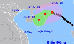 Bão số 8 đang suy yếu dần trên Biển Đông