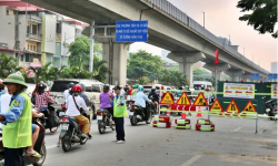 Hà Nội: Điều chỉnh giao thông trên đường Trần Phú (quận Hà Đông)