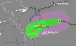 Trong khoảng 48h tới, bão số 9 giảm cấp liên tục và suy yếu trên vùng biển miền Trung