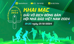 Hôm nay (1/12) Giải Vô địch Bóng bàn Hội Nhà báo Việt Nam lần thứ 17 - Tranh cúp Sao Vàng 2024 sẽ chính thức khai mạc