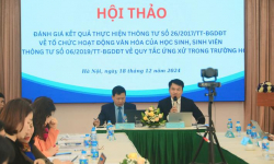 Xây dựng văn hóa trong học đường tạo ra giá trị cốt lõi để xây dựng trường học lành mạnh