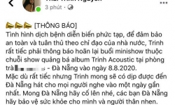 Ca sĩ Thái Trinh hủy show tại Đà Nẵng vì dịch covid-19