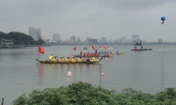 Nhộn nhịp Lễ hội Bơi chải thuyền rồng Hà Nội mở rộng năm 2019