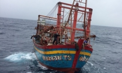 Quảng Bình: Trôi dạt giữa biển, 9 thuyền viên may mắn được cứu sống