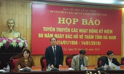 Họp báo công bố Lễ kỷ niệm 60 năm ngày Bác Hồ về thăm Hà Nam
