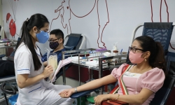 Cơ quan Trung ương Hội Nhà báo Việt Nam tham gia hiến máu trong mùa dịch COVID-19