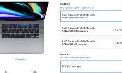 MacBook Pro 16 inch được Apple bổ sung tùy chọn GPU Radeon Pro 5600M