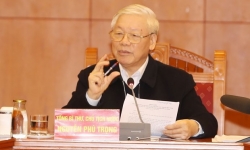 Tổng Bí thư, Chủ tịch nước Nguyễn Phú Trọng chủ trì họp Tiểu ban Văn kiện Đại hội XIII của Đảng