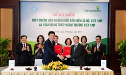 Lễ ký thỏa thuận liên ngành giữa Vietcombank và Bảo hiểm xã hội Việt Nam