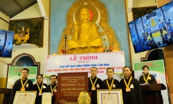 Chùa Thiền tông Tân Diệu nhận chứng nhận ' Không gian văn hóa tâm linh'