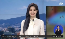Dahyun - nữ Idol của TWICE dẫn chương trình dự báo thời tiết của đài truyền hình quyền lực JTBC