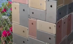Sở thích lạ dùng iphone iPhone 6 Plus, 7 và  7 Plus làm gạch ốp tường
