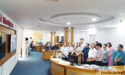 Đoàn công tác Hội Nhà báo Việt Nam thăm tòa soạn hội tụ Báo Nghệ An