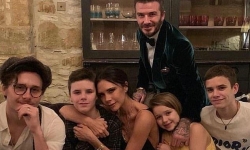 Victoria ‘ghen tỵ’ David Beckham hôn môi cô con gái 9 tuổi Harper