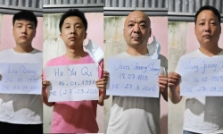 Bắt giữ 4 đối tượng người Trung Quốc tìm cách xuất cảnh trái phép sang Campuchia