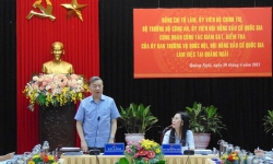 Đại tướng Tô Lâm kiểm tra, giám sát công tác chuẩn bị bầu cử tại Quảng Ngãi