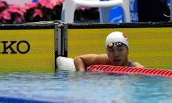 Kình ngư Ánh Viên về đích hạng 8 ở đợt bơi vòng loại 200m tự do nữ