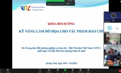 Hội Nhà báo Quảng Ninh: Tập huấn “Kỹ năng đồ hoạ cho tác phẩm báo chí” bằng hình thức trực tuyến