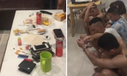 Hà Nội: Bắt quả tang 9 thanh niên 'mở tiệc' ma túy trong căn hộ ở Gia Lâm