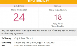 Tử vi hôm nay 24/9, xem con số may mắn thứ sáu 18/8 âm lịch