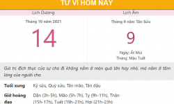 Tử vi hôm nay 14/10, xem con số may mắn thứ năm 9/9 âm lịch