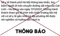 Hà Nội: Thông báo khẩn tìm người đi tàu Cát Linh - Hà Đông là sai sự thật