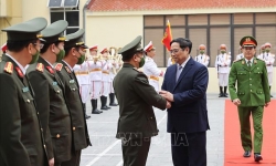 Thủ tướng Phạm Minh Chính chúc Tết cán bộ, chiến sĩ các lực lượng Công an nhân dân