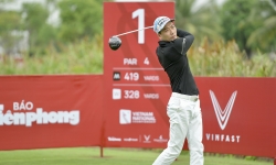Giải Vô địch Golf Quốc gia 2022: Golfer Phạm Minh Phong tạm dẫn đầu với 3 gậy âm