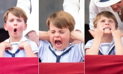 Hoàng tử Louis 'chiếm sóng' với loạt biểu cảm hài hước đáng yêu