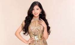 Ngô Ngọc Gia Hân diện trang phục dạ hội của NTK Brian Võ đến Miss Teen International