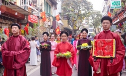 Tái hiện các nghi lễ Tết cổ truyền tại phố cổ Hà Nội