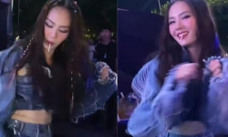 Hoa hậu Mai Phương lên tiếng sau tranh cãi 'ngậm kẹo mút, nhảy phản cảm'