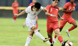 Đánh bại U22 Singapore, U22 Việt Nam chiếm ngôi đầu bảng SEA Games 32