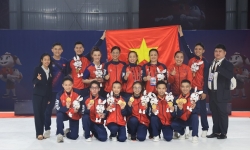 Aerobic Việt Nam xuất sắc giành trọn bộ 5 HCV tại SEA Games 32