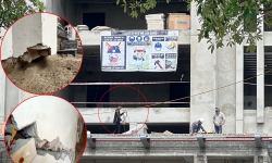 Hé lộ nguyên nhân khiến nhà dân nứt toác cạnh công trường thi công trụ sở Huyện ủy Thanh Trì