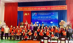 Lễ xuất quân của Đoàn Thể thao người khuyết Việt Nam tham dự Asian Para Games 4