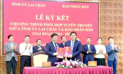 Báo Nhân Dân và Tỉnh ủy Lai Châu ký kết chương trình phối hợp tuyên truyền
