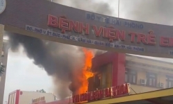 Hải Phòng: Kịp thời dập tắt đám cháy bùng phát tại Bệnh Viện Trẻ Em