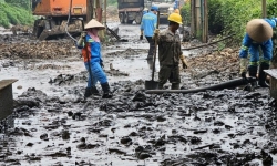 Hà Nội: Khắc phục xong sự cố sạt lở bao ô lưu chứa bùn tại bãi rác Nam Sơn