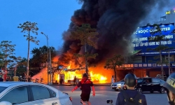 Hải Phòng: Quán dê tươi bị cháy rụi sau tiếng nổ lớn